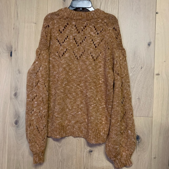 Madewell Pointelle Bubble Sleeve Pullover Sweater - Picture 6 of 8